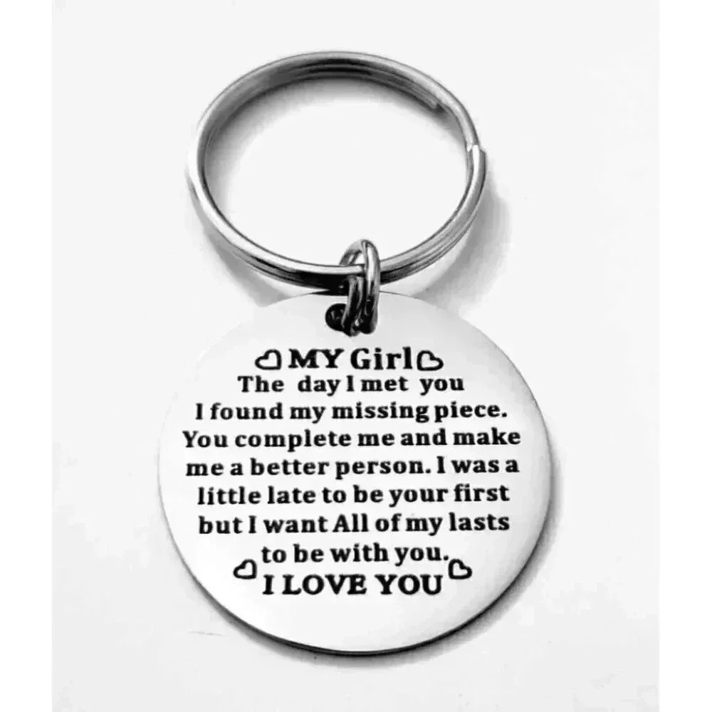 To My Girl The Day I Met You .... Keychain